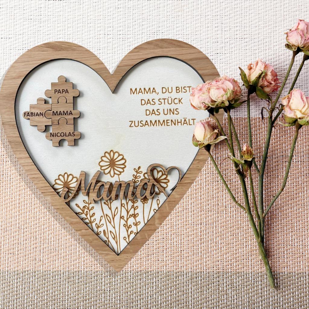 Personalisiertes Muttertagsgeschenk - Herz