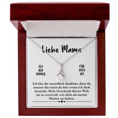 Weißgold Halskette - Geschenk für Mama